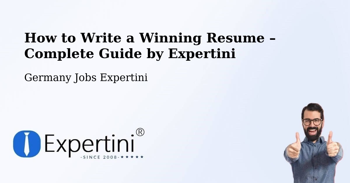 Resume Writing Guide for Job Seekers – Elmshorn - Elmshorn, Germany Jobs Expertini